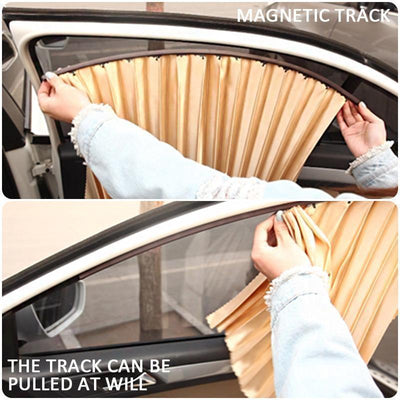 Magnetic Sun Protection Shade Car Window Curtain
