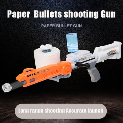 Wet Roll Paper Toy Shooting Gun